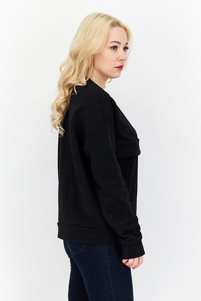 Lyle & Scott Women Crew Neck Embroidered Logo Sweatshirt, Black