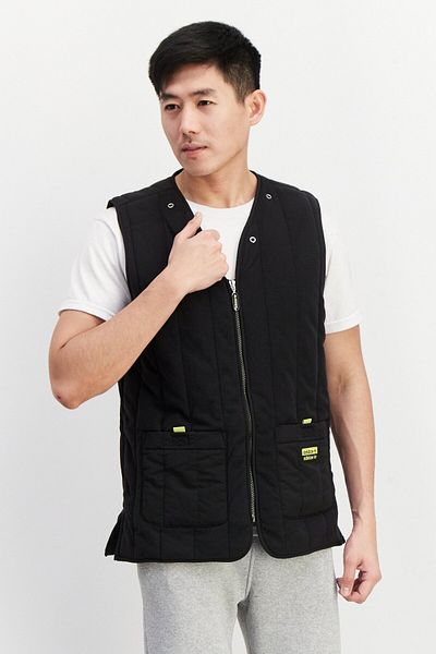 adidas Men Fashion Padded Vest, Black