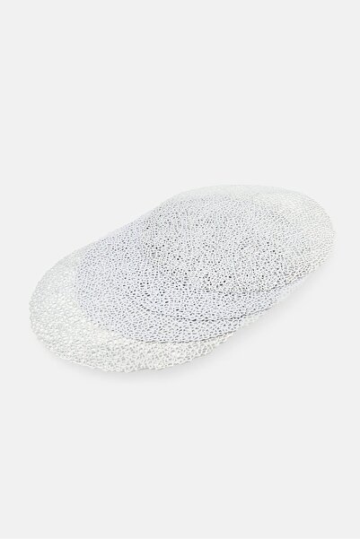YOTO 4 Pcs Round Placemats 38 Dia cm, Silver