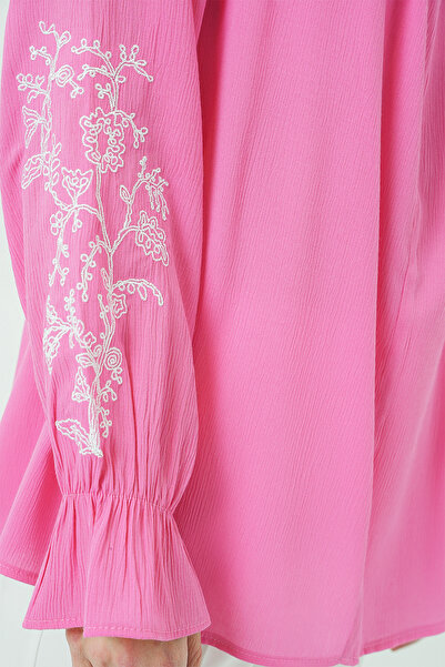 Bigdart Жіноча вишита в'язана блуза 941 - Рожева