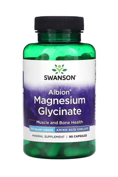SWANSON Magnesium Glycinate Mineral Supplement 90 Capsules
