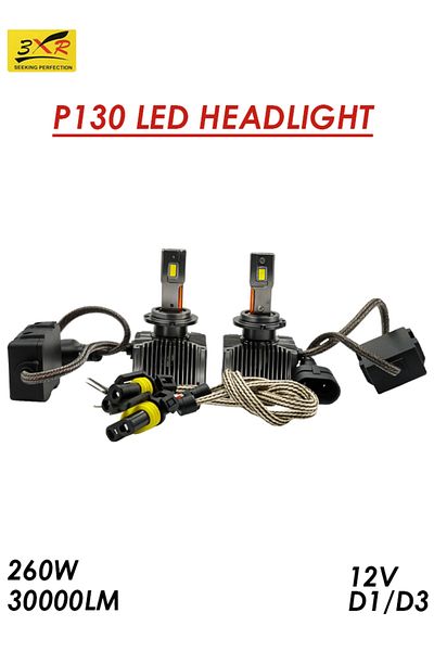 3XR Updated LED Headlights 2025, 30000 Lumens, 260W, 12V, CANBUS 9005, Ultra-Bright Halogen Replacement,