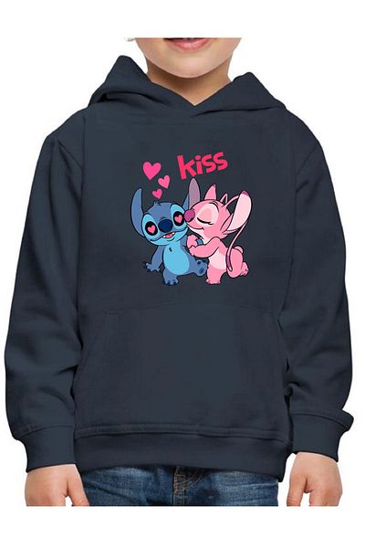 makiteks Girl's Seasonal Hooded Sweatshirt Hoodie 5 6 7 8 9 10 11 12 Years Lilo Stitch