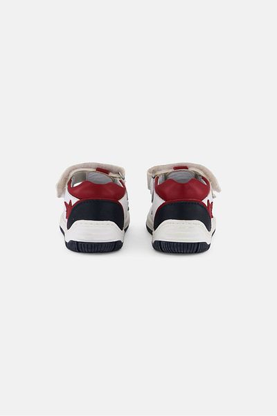 Chicco Toddlers Boy Derek Velcro Closure Shoes, Off-white Combo
