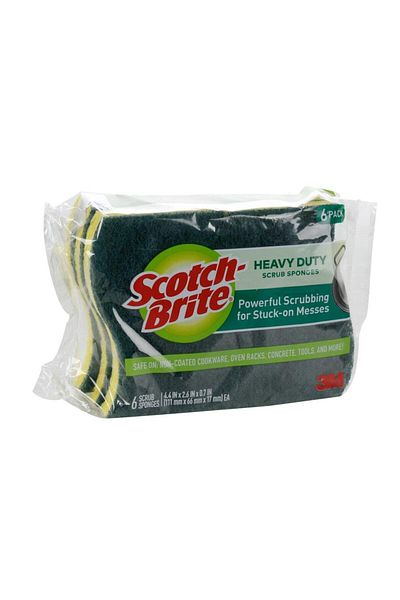 3M Scotch-Brite Heavy Duty Scrub Sponge Pack (6 Pc.)