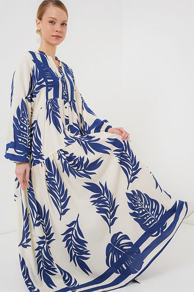 Bigdart 2423 Rochie hijab cu model autentic - bleumarin 0