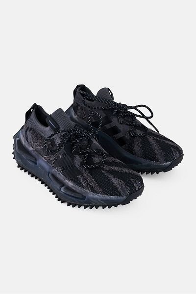 adidas Kids Boy NMD S1 Lace Up Outdoor Shoes, Black