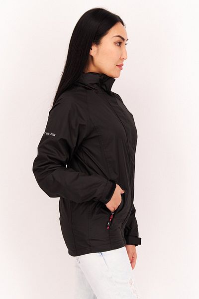 Trespass Women Brand Logo Windbreaker Jacket, Black