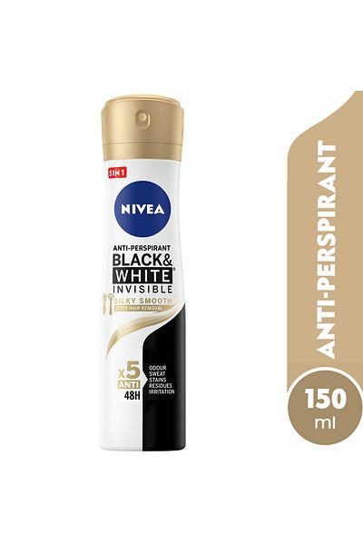 NIVEA Antiperspirant Spray Black & White Silky Smooth 150 ml