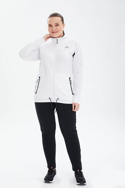 bilcee Set trening pentru femei cu guler alb 0740