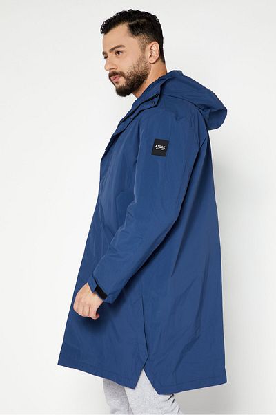 Aigle Men Solid Windbreaker Jackets, Blue