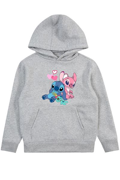 makiteks Girl's Seasonal Hooded Sweatshirt Hoodie 5 6 7 8 9 10 11 12 Years Lilo Stitch