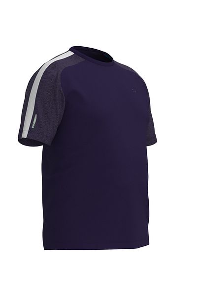bilcee Ανδρικό μπλουζάκι προπόνησης Navy Blue Plus Size 4191