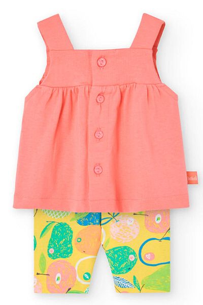 Boboli Fruits Embroidered Baby Girl Set of 2 Tights
