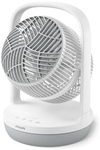 Philips مروحة طاولة سلسلة 2000، 24 واط، بيضاء، CX2050/00