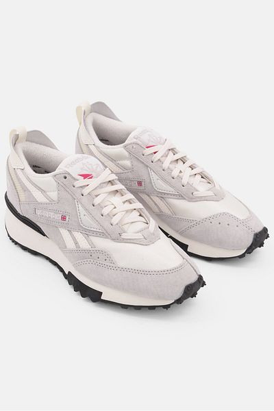 Reebok حذاء جري Lx2200 برباط للأولاد الصغار، رمادي