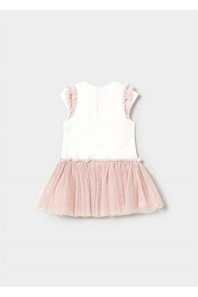 MAYORAL Baby Girl Tulle Dress - Powder 1904
