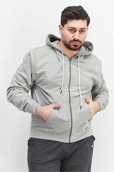 Sovereign Code Men Heather Full Zip Sweatshirt, Grey