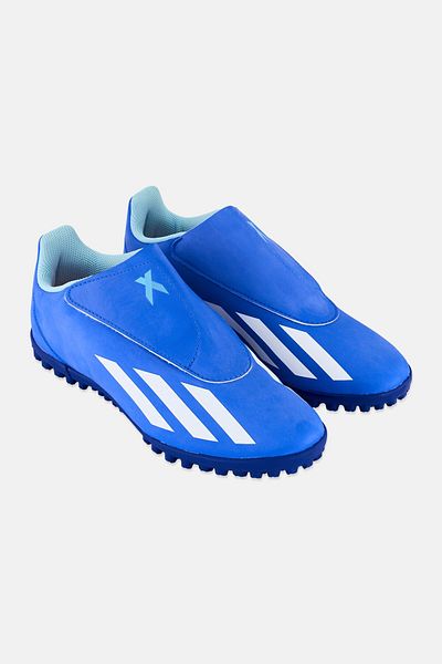 adidas Kids Boy Crazyfast 4 Velcro Closure Football Shoes, Blue