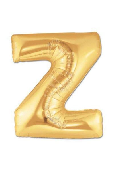 SDS Letter Z Gold Color Foil Balloon 100 cm