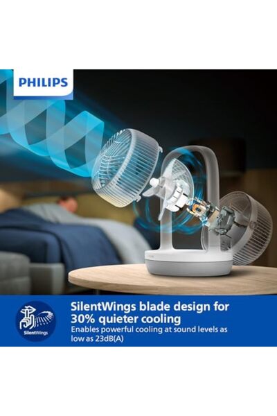 Philips 2000 Series Table Fan, 24w, White, Cx2050/00