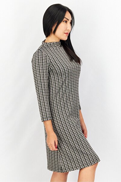 Esprit Women Textured Mini Dress, Black