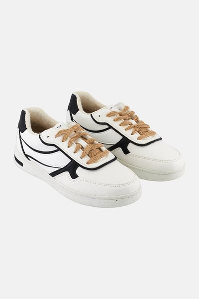 Geox Women Lace Up Casual Shoes, White