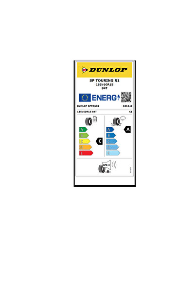 DUNLOP 185/60 R15 84T Sp Sport Touring Oto Yaz Lastiği (Üretim Yılı:2025)