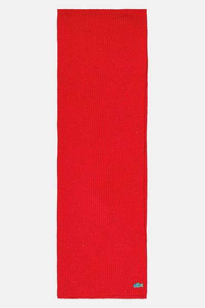 Lacoste Women Knitted Scarf 196 X 29 Cm, Red