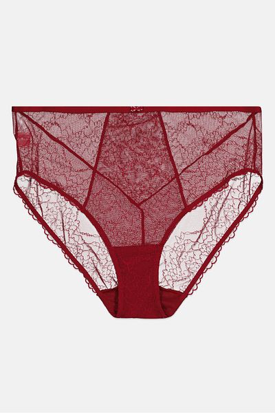 Triumph Women Lace Pull On Briefs, Red