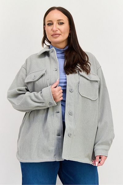 New Look Women Plain Soft Shell Jacket, Grey
