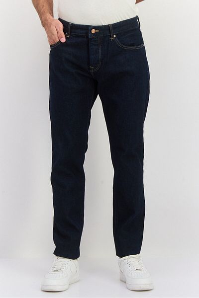 Pepe Jeans Men Regular Fit Washed Stretchable Denim Jeans, Blue