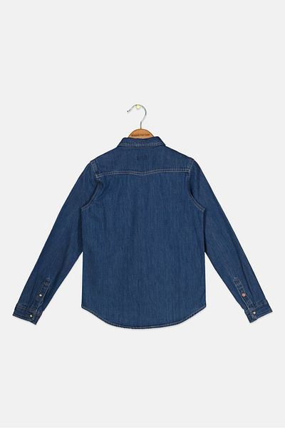 Pepe Jeans Kids Boy Washed Denim Jacket Blue,