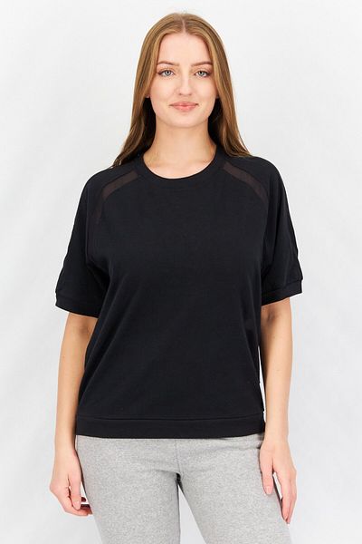 Aigle Women Crew Neck Short Sleeve Plain T-Shirt, Black