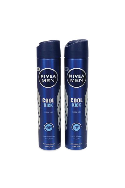 NIVEA Men Anti-Perspirant Spray Quick Dry Cool Kick 2 x 200 ml