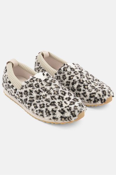 Toms Women Animal Print Slip On Casual Shoes, Beige Combo