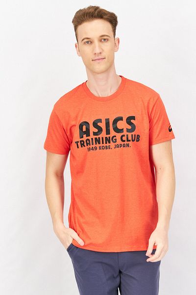 Asics Men Sportswear Fit Short Sleeve Performance T-Shirt, Fiery Red