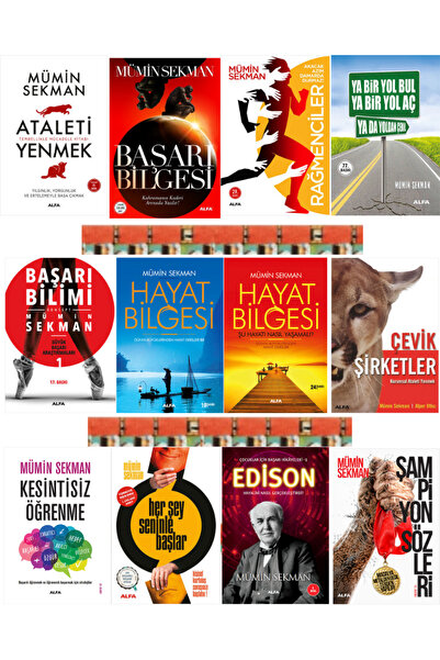 Alfa Yayınları Mümin Sekman Kitaplığı (12kitap) Her Şey Seninle Başlar,Atalet...