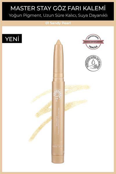 Alix Avien Waterproof 11 Hour Lasting Gorzej Cream Eye Pencil Shadow Master Stay 01 Sandy Pearl