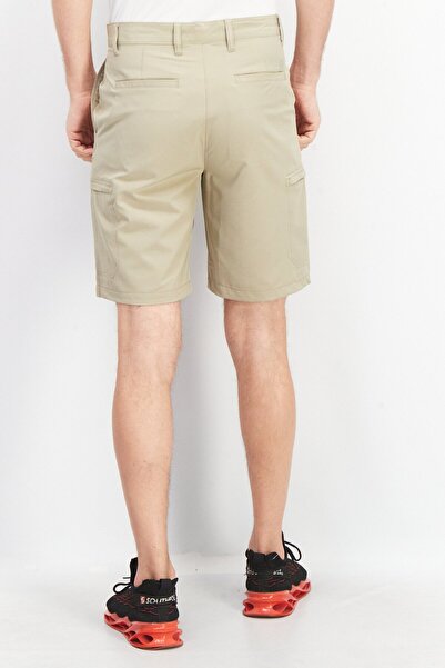 Chaps Men Plain Basic Shorts, Beige