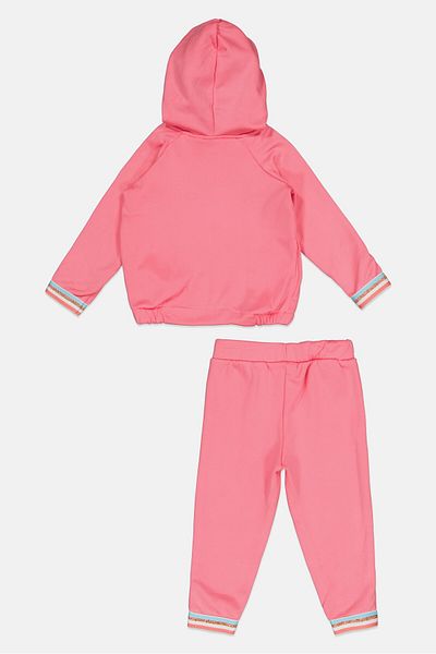 Body Glove Toddlers Girl 2 Pieces Long Sleeves Sweatshirt And Pants Set, Pink
