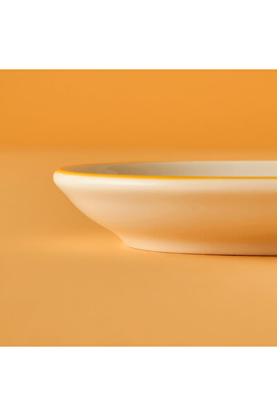 Bella Maison Line Oval Sunum Tabağı Sarı (18x11 cm)
