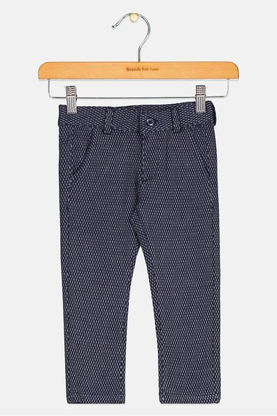 Chicco Toddlers Girl Textured Pants, Navy Blue
