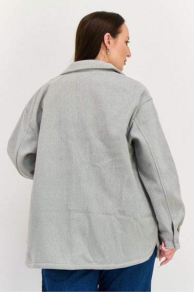 New Look Women Plain Soft Shell Jacket, Grey