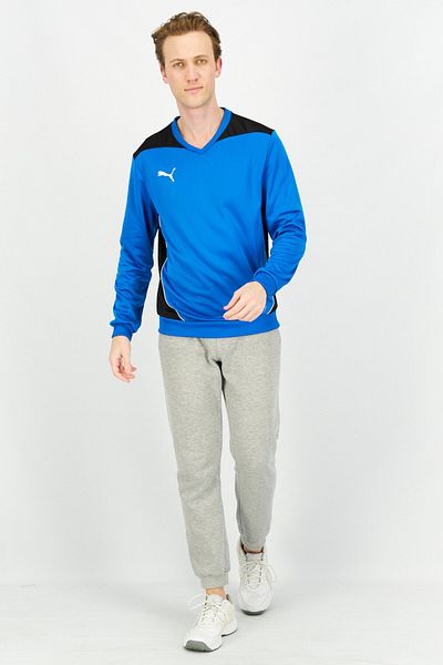 Puma Men Sportswear Fit Brand Logo Sweatshirt, Blue/Black
