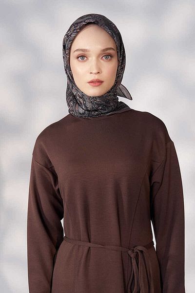 Madame Polo Кафяв шал Daisy Glory