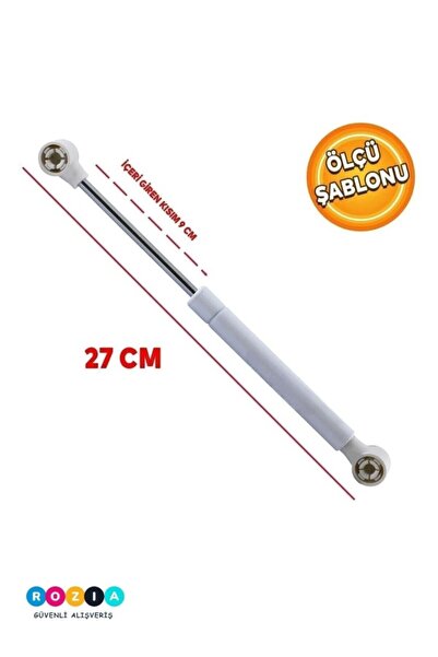 optana Dolap Kapak Gazlı Amortisör Piston Hidroliği 27 cm 80N Yavaş Kapanır M...