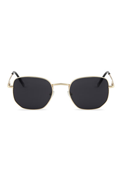 ModaLand Chester Gold Black Pentagon Unisex Güneş Gözlüğü