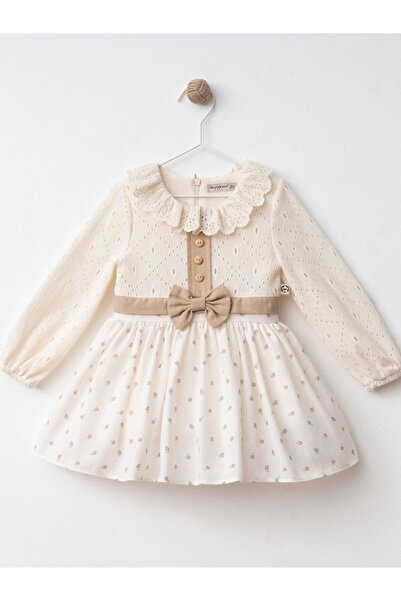 Cherrys Bebek DANTEL MELİSA KIZ ÇOCUK ELBİSE