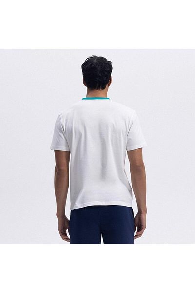 Ellesse Cmo18-3-Grn Crew Neck Men's T-Shirt - Green / White
